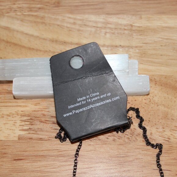 Paparazzi Easy Money Black and Rhinestone Necklace & Earrings Set NWT - Picture 4 of 5